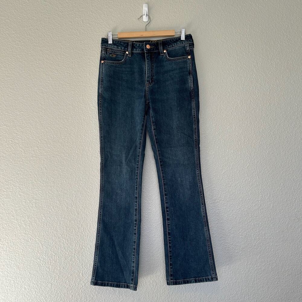 Laney Wilson Wrangler Jeans Women's 28x30 Blue Denim Straight Leg High Rise USA
